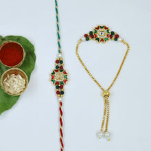 Kundan Bracelet Rakhi Set Hand Made In India 20314-100