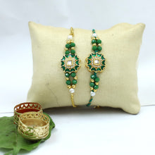 Kundan Bracelet Rakhi Set Hand Made In India 20314-100