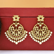 Ruby Kundan Pearl Chandbali 6404