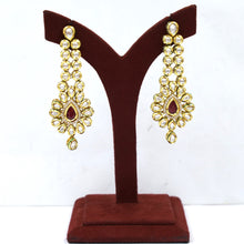 White Kundan Earring 6323-1225