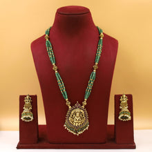 Long Neck Temple Necklace Set 19281-28