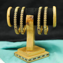 Antique Gold Finish Bangles/Kada 11236-1