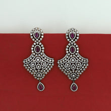 Ruby Zircon/AD Earring 13888-0977