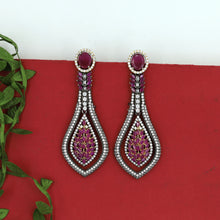 Ruby Zircon/AD Earring 13820-0909