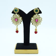 Ruby Green Polki Earring 3999-36267