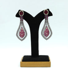 Ruby Zircon/AD Earring 13820-0909