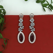 Ruby Zircon/AD Earring  9225-3870