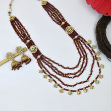 Long Neck Antique Necklace Set 18977-21