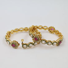 Ruby Polki Bangles 1073-21