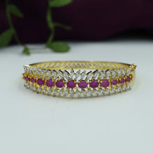 Openable Zircon/AD Bracelet  3215-11