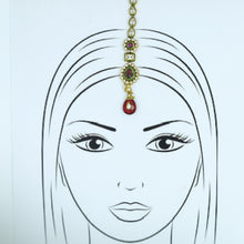 Ruby Maang Tikka 13593-0664