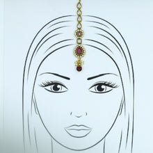 Ruby Maang Tikka 7185-0335