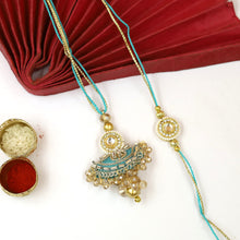 Kundan Rakhi Lumba Set Hand Made In India 20357-100