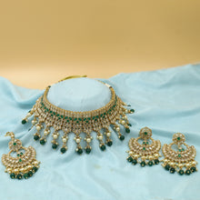 Choker Gold Look Necklace Set 4640-33