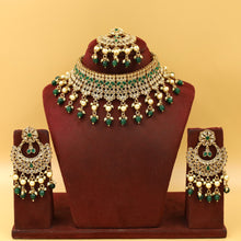 Choker Gold Look Necklace Set 4640-33