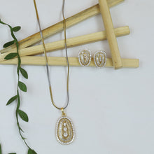 Light Zircon/AD Pendant Set 20156-08