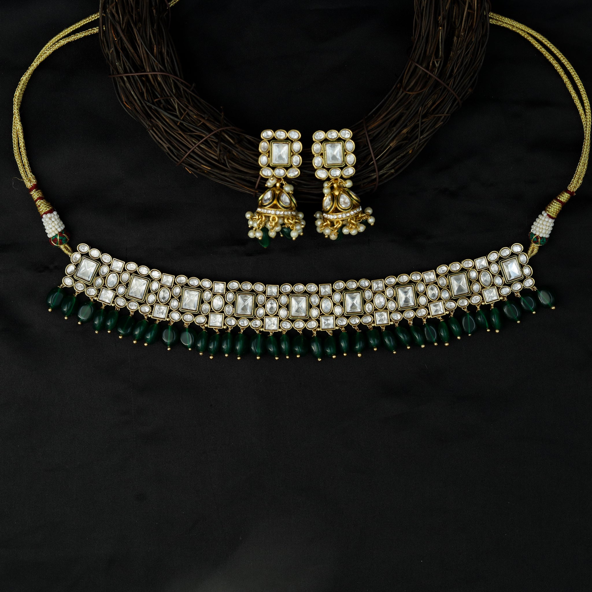 Choker Kundan Necklace Set 10991-21