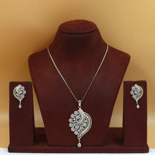 Stylish Zircon/AD Pendant Set 20161-08
