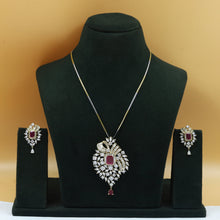 Stylish Zircon/AD Pendant Set 20162-08