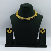Round Neck Gold Look Necklace Set 7163-33