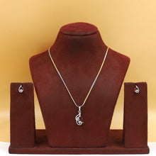 Light Zircon/AD Pendant Set 20148-08