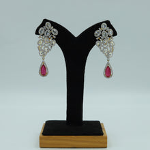 Ruby Zircon/AD Earring 13815-0904
