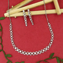 Round Neck Zircon/AD Necklace Set 20211-08