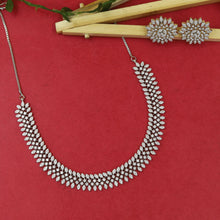Round Neck Zircon/AD Necklace Set 20225-08