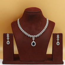 Round Neck Zircon/AD Necklace Set 20214-08