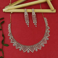 Round Neck Zircon/AD Necklace Set 20223-08