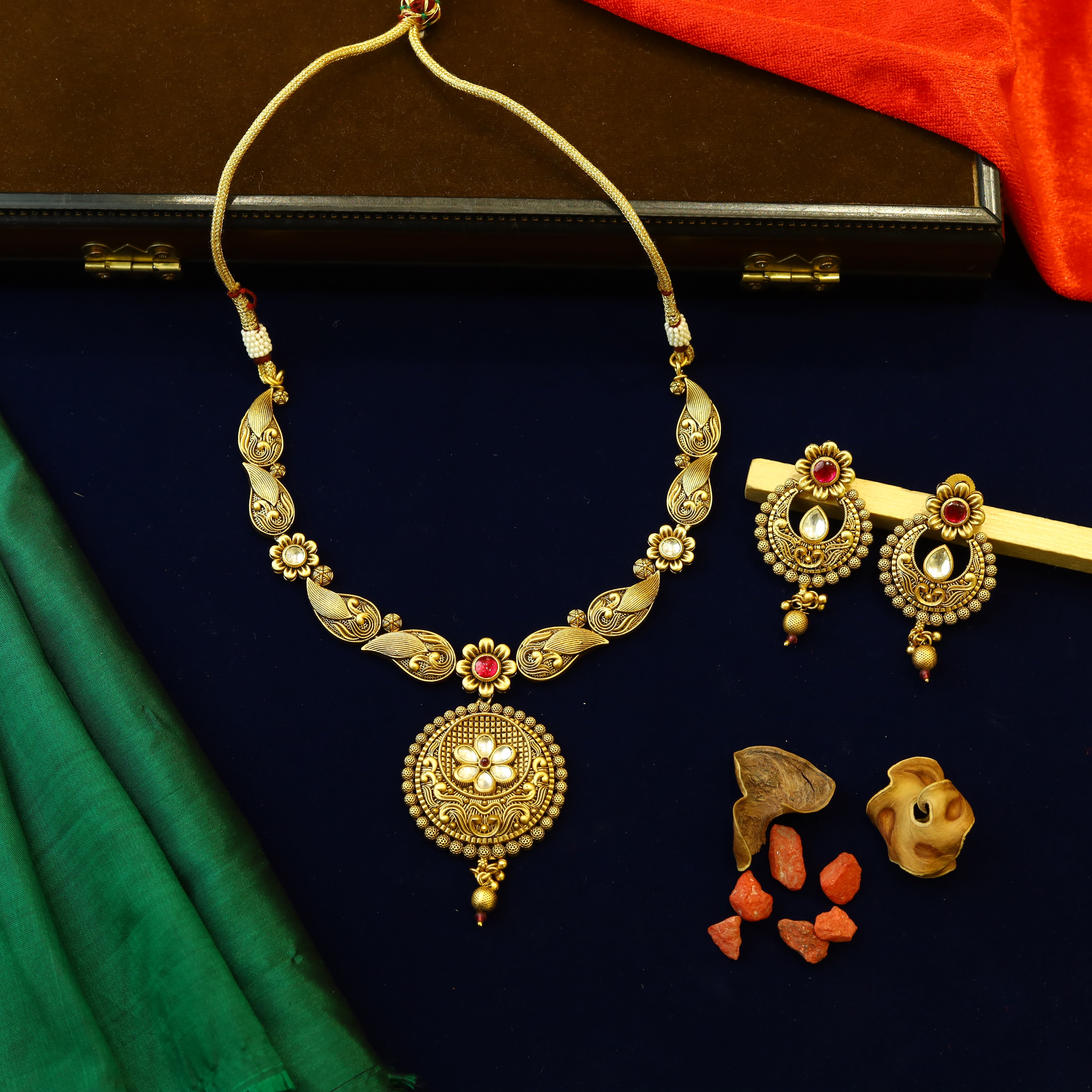 Gold Necklace Bridal Necklace Set Flipkart Sale Jewellery Showroom