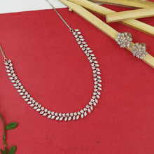 Round Neck Zircon/AD Necklace Set 20208-08