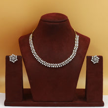 Round Neck Zircon/AD Necklace Set 20208-08