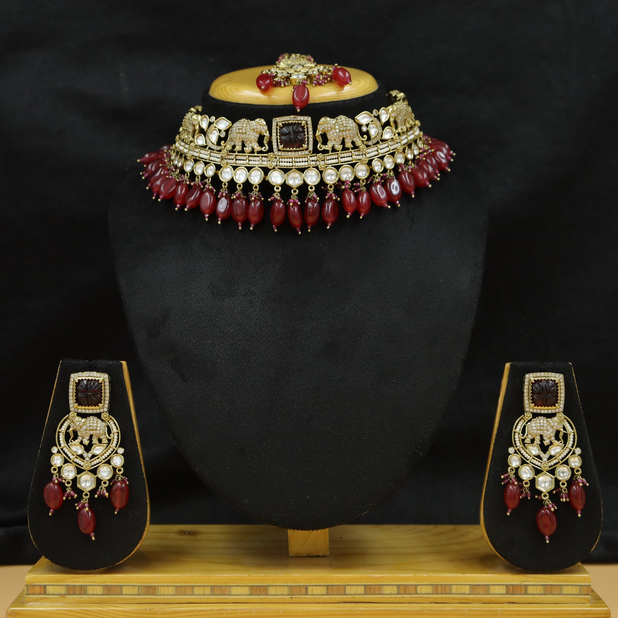 Choker Kundan Necklace Set 10127-4