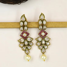 Polki Long Earring 13341-0331