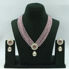 Sabyasachi Inspired Moissanite Round Neck Kundan Necklace Set 16639-87