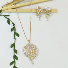 Stylish Zircon/AD Pendant Set 20160-08