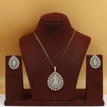 Stylish Zircon/AD Pendant Set 20159-08