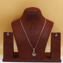 Light Zircon/AD Pendant Set 20149-08
