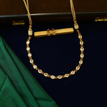 Ruby Gold Look Necklace Set