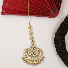 Pink Kundan Maang Tikka 18860-6042