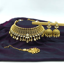 Choker Antique Necklace Set 12095-28