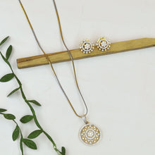 Light Zircon/AD Pendant Set 20152-08