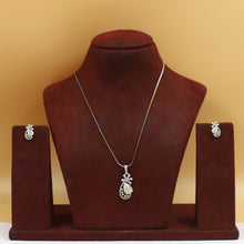 Light Zircon/AD Pendant Set 20153-08