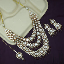 Long Neck Kundan Necklace Set 10157-28