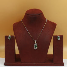 Light Zircon/AD Pendant Set 20153-08