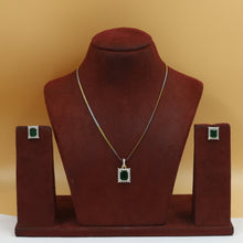 Light Zircon/AD Pendant Set 20151-08