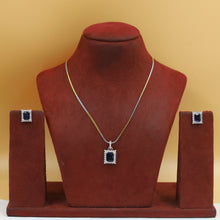 Light Zircon/AD Pendant Set 20151-08