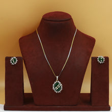 Light Zircon/AD Pendant Set 20154-08
