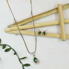 Light Zircon/AD Pendant Set 20150-08